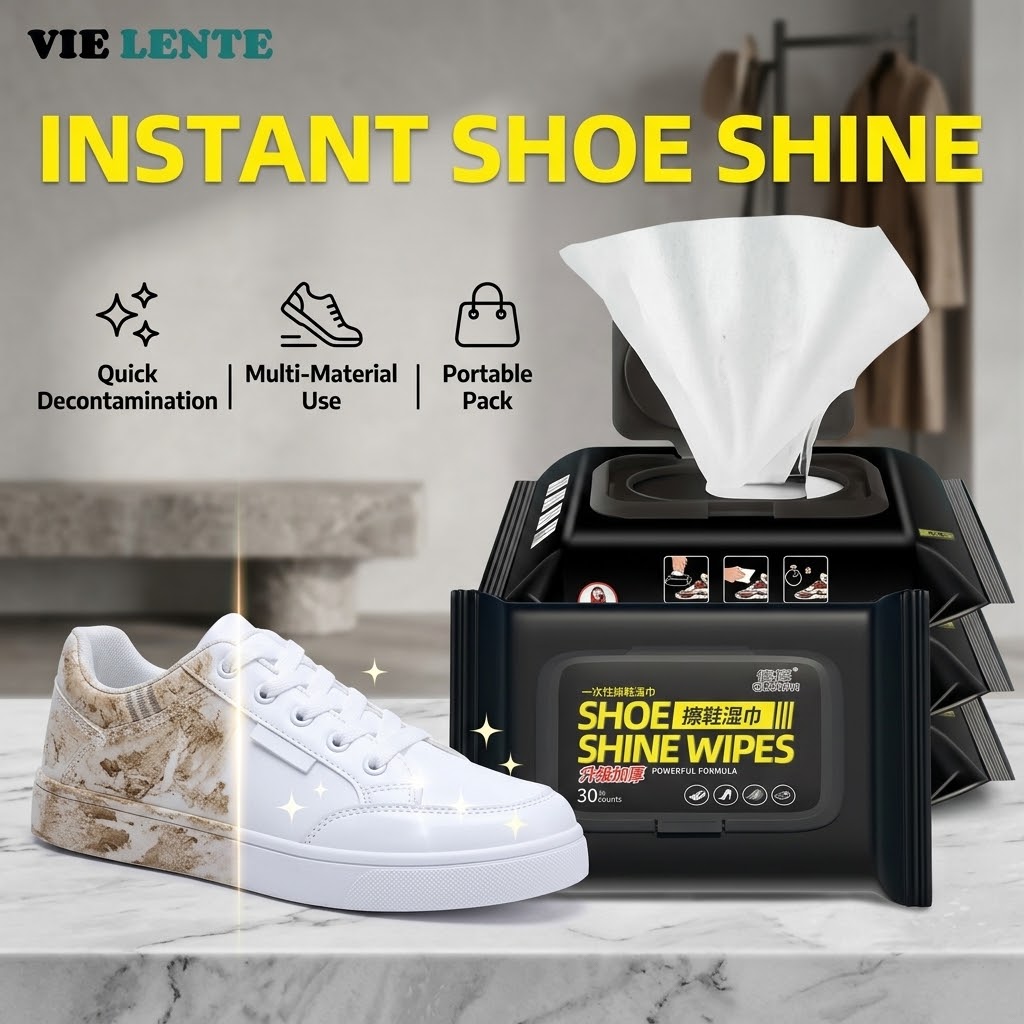 Sneaker Care Wipes - Tek Kullanımlık Ayakkabı Temizleme Mendilleri, Anında