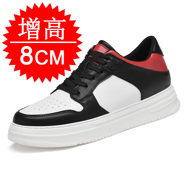 White Sneaker Care Kit - Erkek Görünmez Yükseltici Ayakkabılar 8cm Nefes