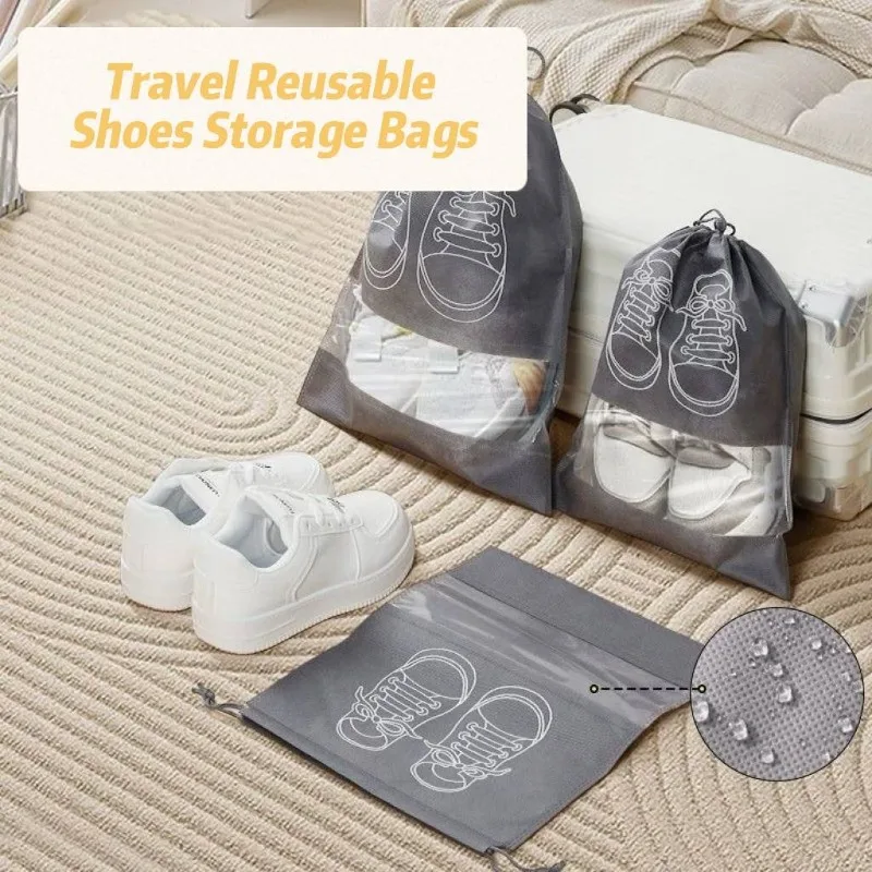 Shoe Bag Dust - 1-30 adet ayakkabı saklama organizatör çantaları
