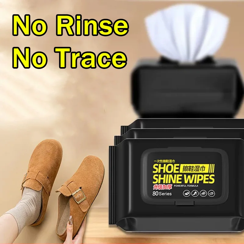 Sneaker Care Wipes - Taşınabilir Durulama Gerektirmeyen Ayakkabı Temizleme Mendilleri