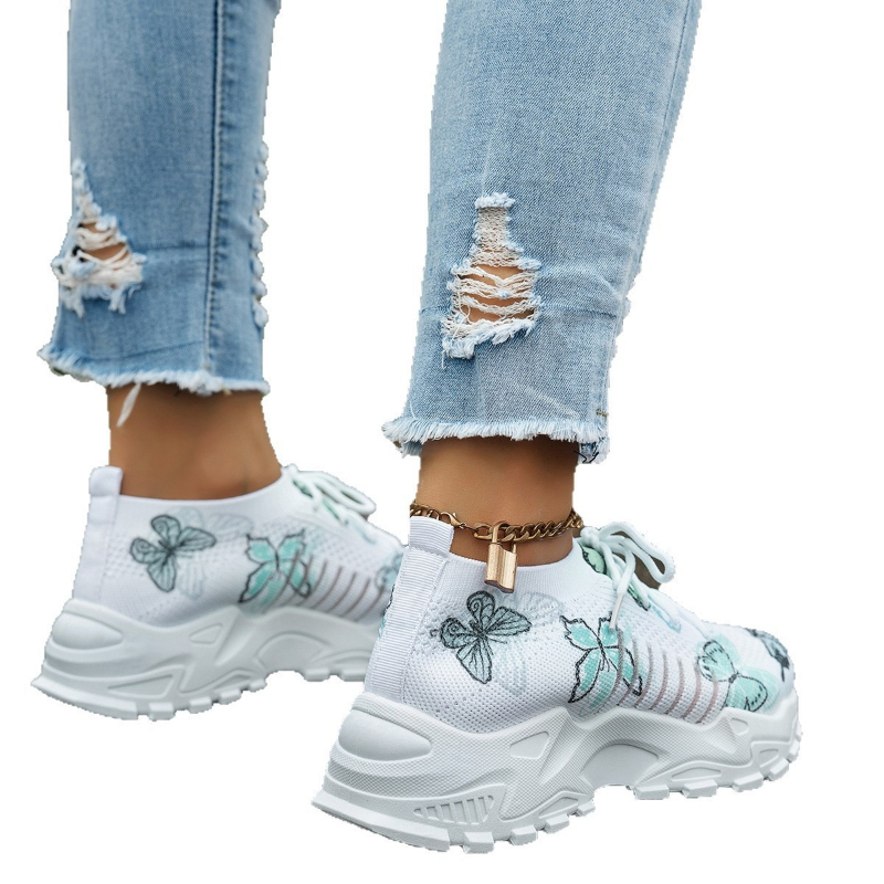 Kadın Kelebek Baskılı File Spo - White Sneaker Care Kit incelemesi ve fiyatı